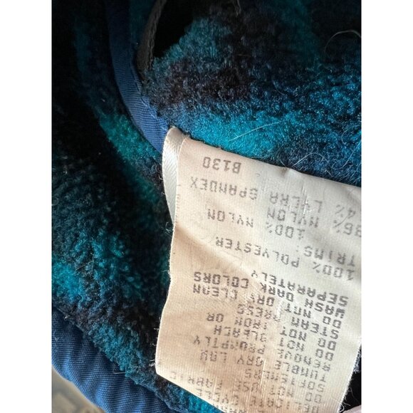 LL Bean Fleece Jacket Pullover Sweatshirt Aztec Mens Small Vintage 90s Made USA - Picture 6 of 11